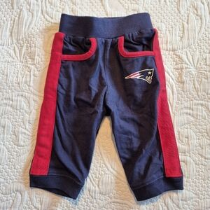 New England Patriots 0-3 months blue and red jogging pants EUC